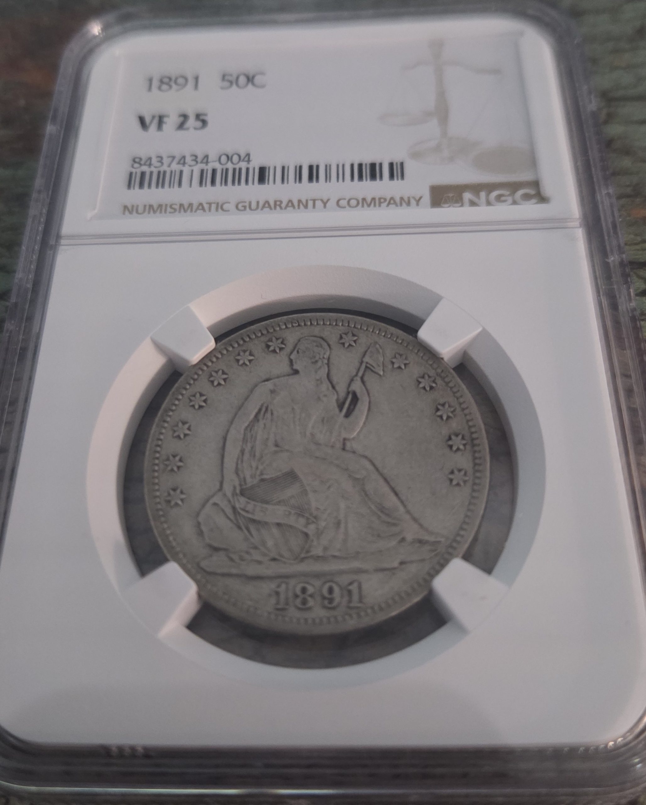 1891 Liberty Seated Half Dollar NGC Graded